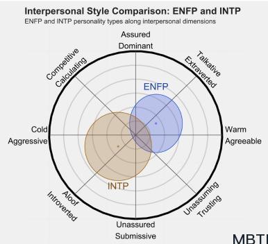 ENFP 和 INTP 的區別體現:人際關系、友誼和伙伴關系