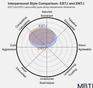 ESTJ 和 ENTJ  的區別體現:人際關系、友誼和伙伴關系